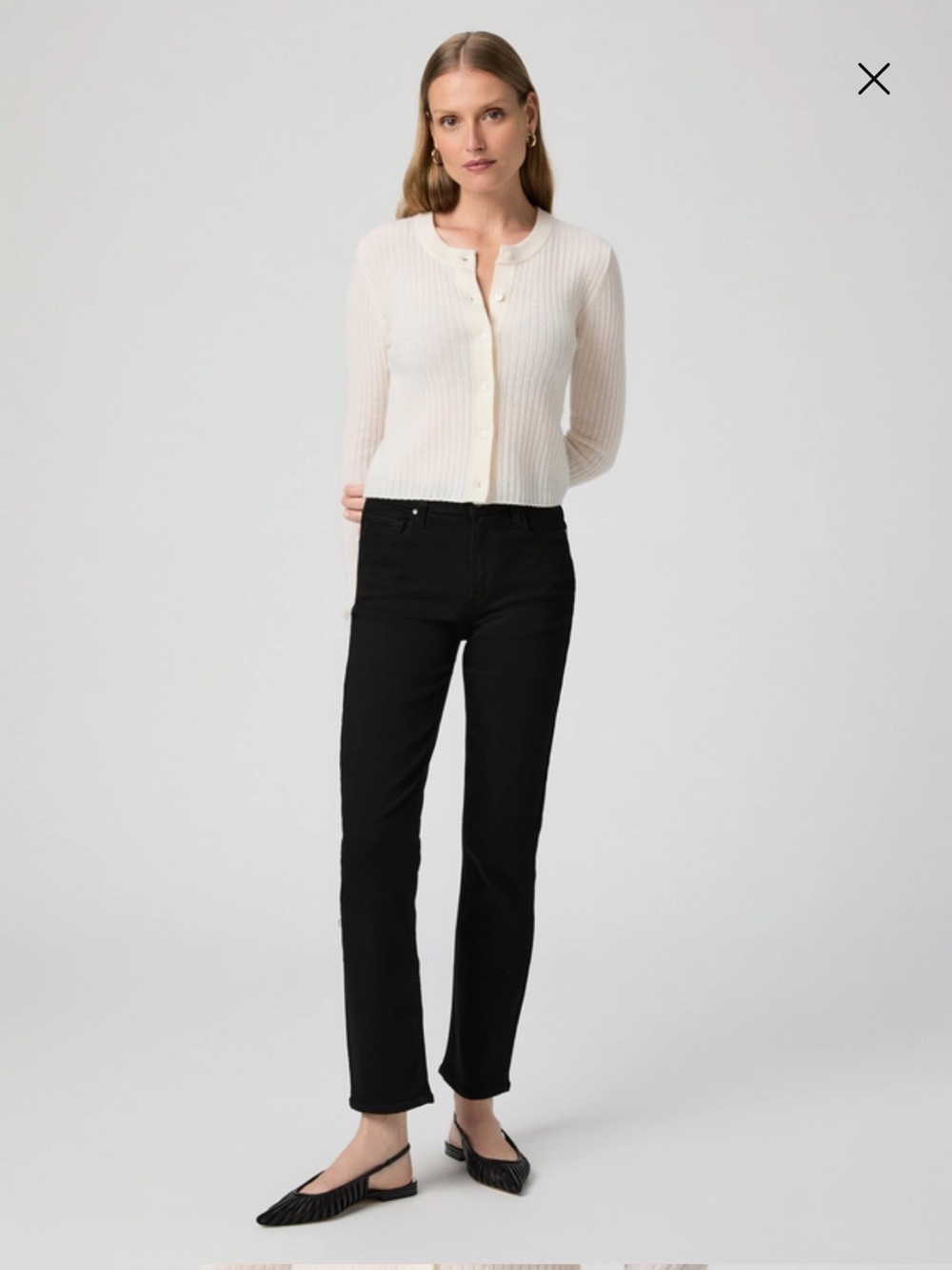 PAIGE Black Women's Cindy slim Jeans petite 28”